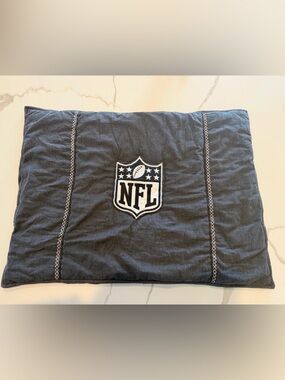 (1) Pottery Barn Teen NFL brights pillow sham quilted 20”x 26” accent football